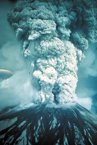 Mount Saint Helens Erupts