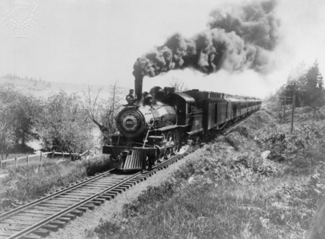 The Northern Pacific Railway was completed