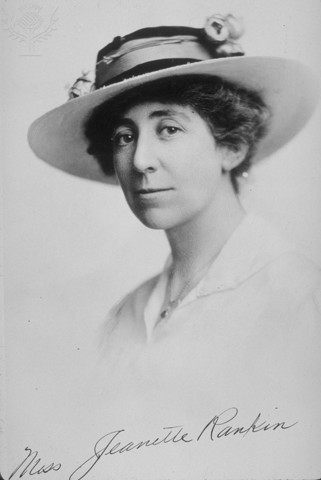Jeanette Rankin becames the first U.S. congress woman