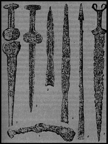 In 1,100 B.C. Greek Iron Age begins