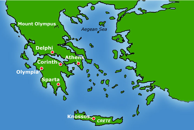 In 800 B.C. Greeks dived into small city-states