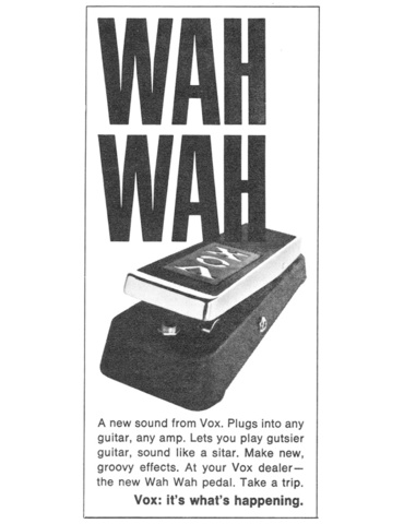 Vox introduces the wah-wah pedal