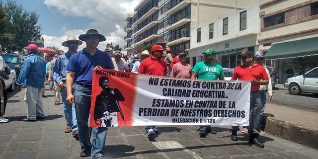 Manifestaciones en contra de Reforma Educativa