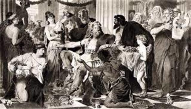 Rome is sacked by Alaric, King of the Visigoths.