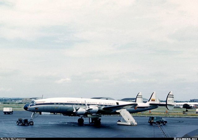 Avianca adquirió los aviones más grandes y rápidos de la época, como un Lockheed Constellation 0749 y un Super Constellation 1049L.