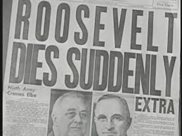 FDR dies