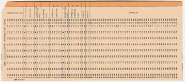 Punch card system to calculate