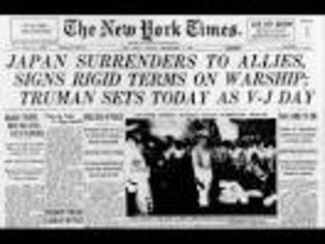 Japan surrenders