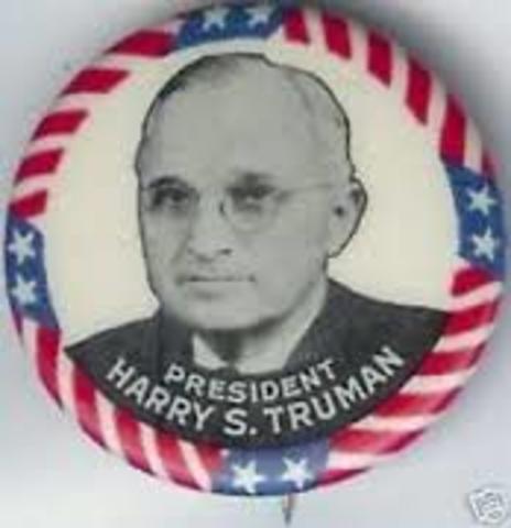 harry tureman started as prezident office in