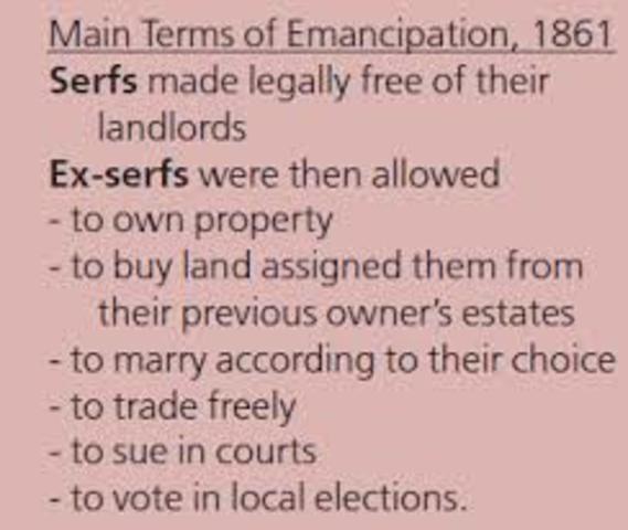The emancipation of Russian Serfs