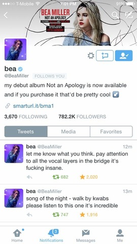 Beatrice Miller followed me