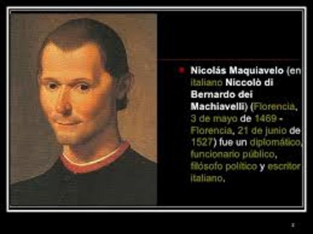 1525  Nicolás  Maquiavelo, Italia
