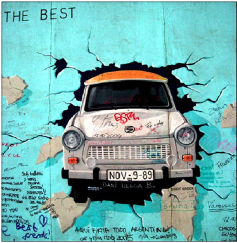 Fall of the wall of Berlin