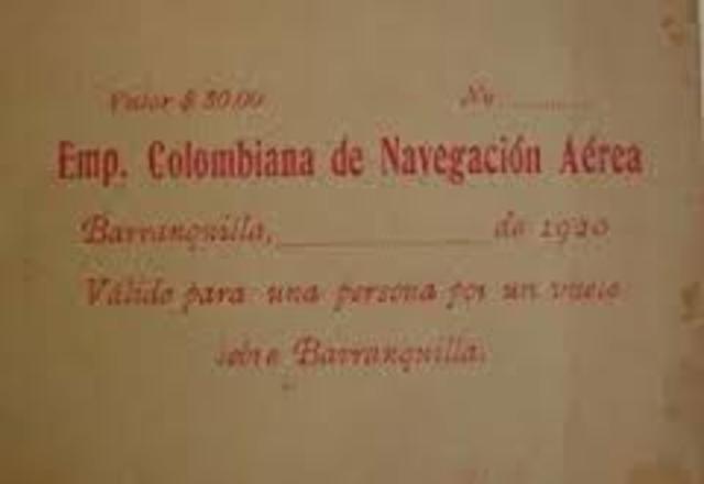 La compañia Colombiana de Navegacion Aerea CCNA
