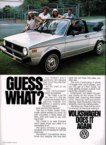 Rabbit Pickup and Cabriolet