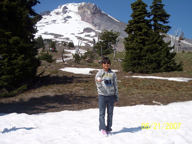 Saw snow for the first time :)