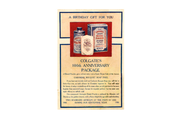Colgate cumple 100 años