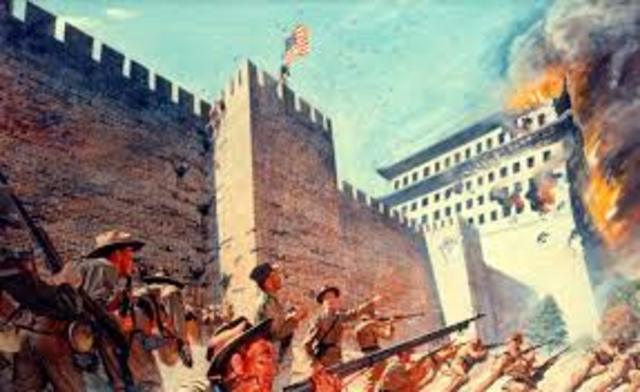 Boxer Rebellion in China.