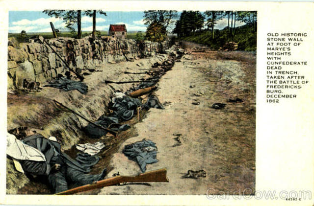 The Confederate's overrun Marye's Heights