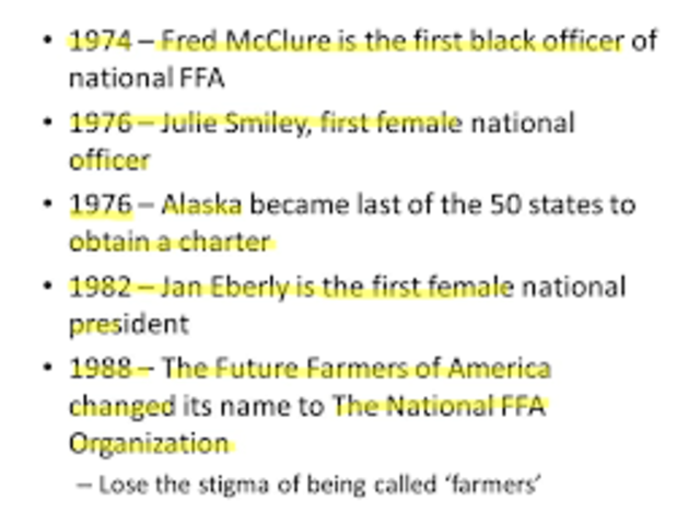 Julie Smith elected first female in National FFA office