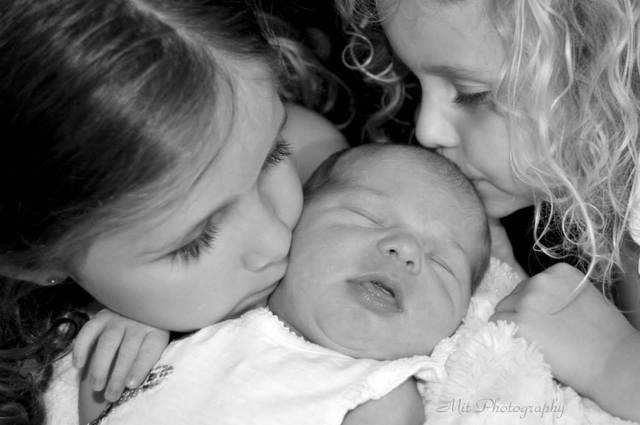 My sister Eva was born at home!