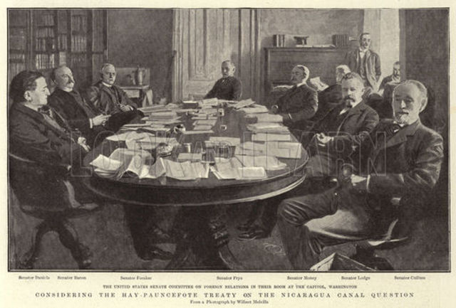 Hay-Pauncefote Treaty signed between US and Britain