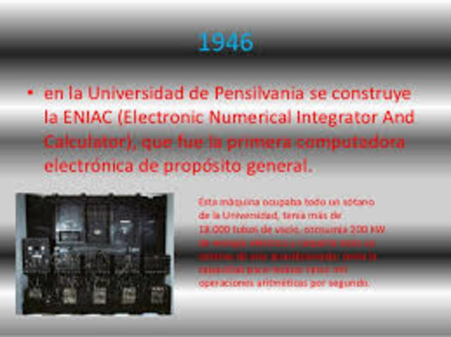 Primera computadora electronica