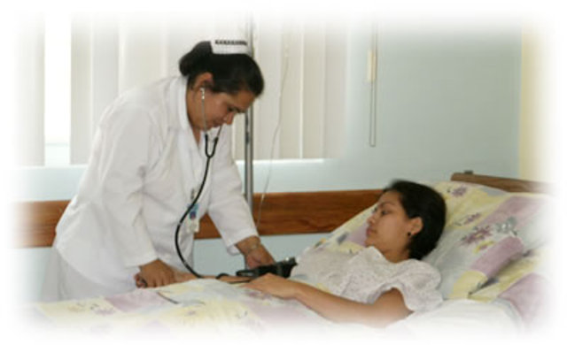 Hospitalizada por un mes