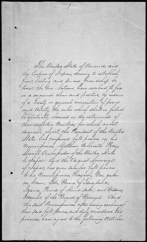 the treaty of Kanagawa is signed