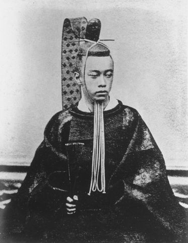 the Tokugawa shogun steps down