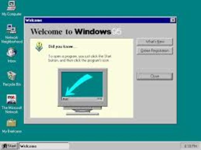 lanzamiento de Windows 95