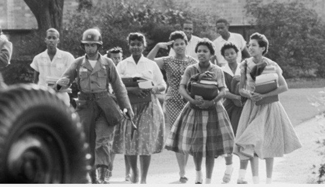 Desegregation at little rock (little rock nine)