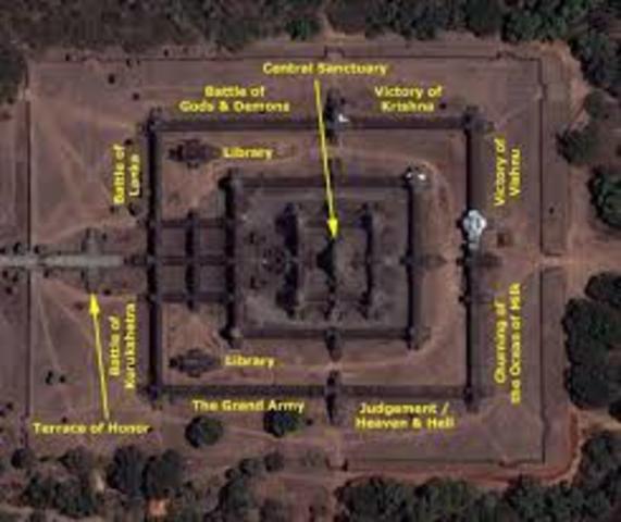 Khmer King Suryavarman II starts building the Angkor Wat temple