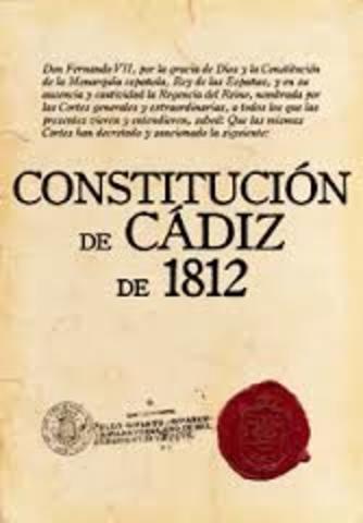 Promulgacion de la Constitucion de Cadiz