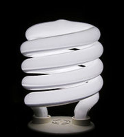 Spiral Compact Fluorescent Lightbulb