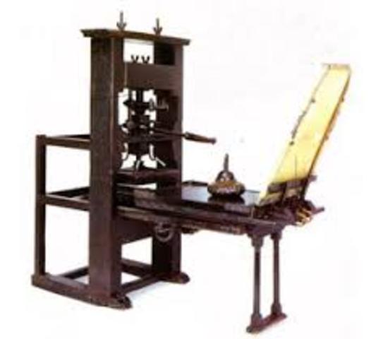 INVENTO DE LA IMPRENTA 1450 - 1835 SIGLO XV