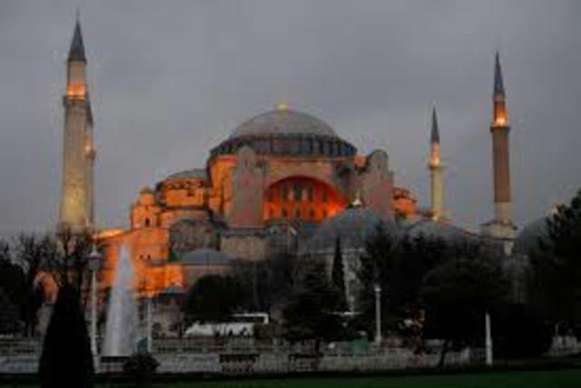 Completion of Hagia Sofia