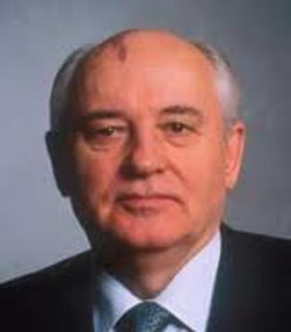 Mikhail Gorbachev becomes leader of the Soviet Union