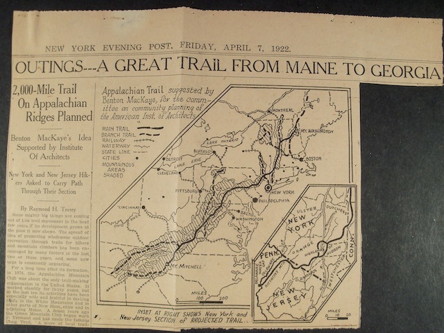 First Proposal for Appalachian Trail