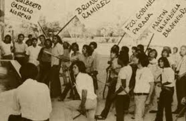 Protesta de los estudiantes sonorenses