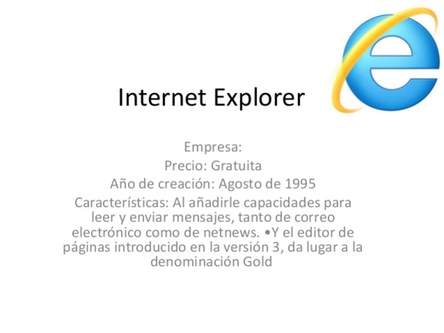 Nace Internet Explorer