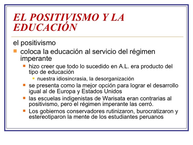 Positivismo y Educación, Marx, Engeles- Siglos XIX-XX