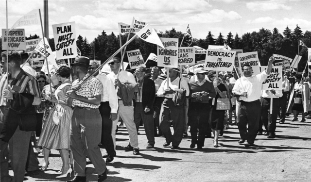 Primer huelga de trabajadores.