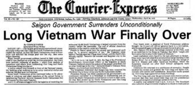 End of Vietnam War for U.S.