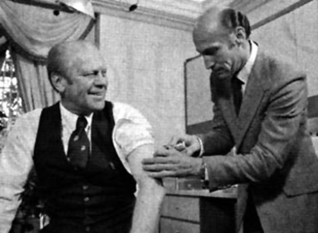 C.Y White announces that he has a vaccine