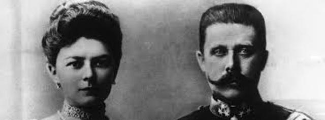 Assination of Arch Duke Franz Ferinand and his wife Sophia