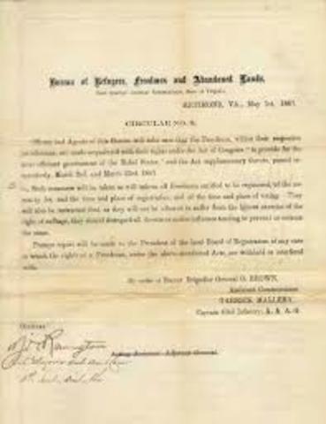 fremans bureau act was passed by andrew jhonson