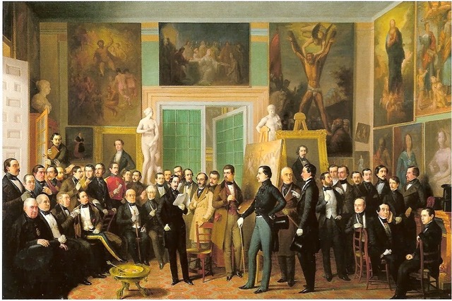 Los poetas contemporáneos. Una lectura de Zorrilla en el estudio del pintor