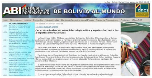 Hackean la web de la agencia estatal ABI y del diario Cambio