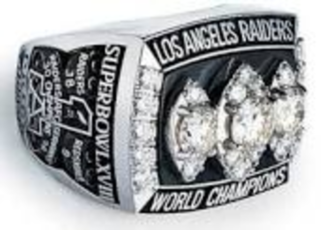 Washington Redskins and Los Angeles Raiders. 9-38